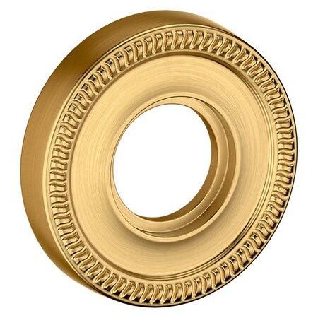 Baldwin Passage Pair Rosettes Lifetime Satin Brass 5035.044